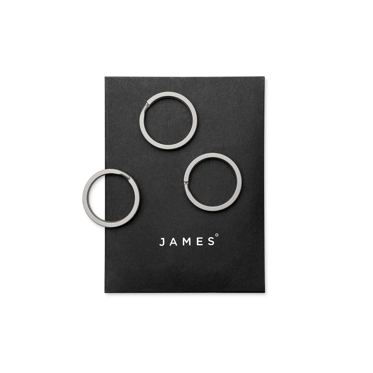 The James Brand Titanium Key Ring 3-pack