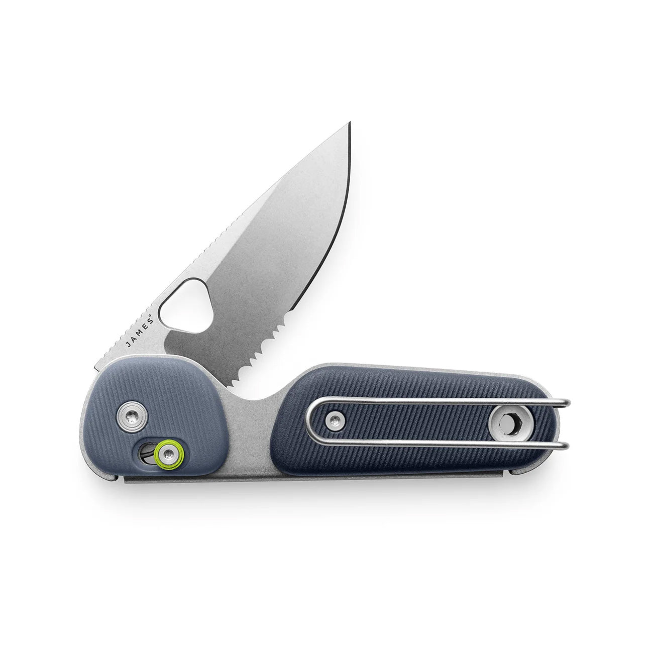 The James Brand The Redstone PP Serrated, Tidal Blue/Stonewash