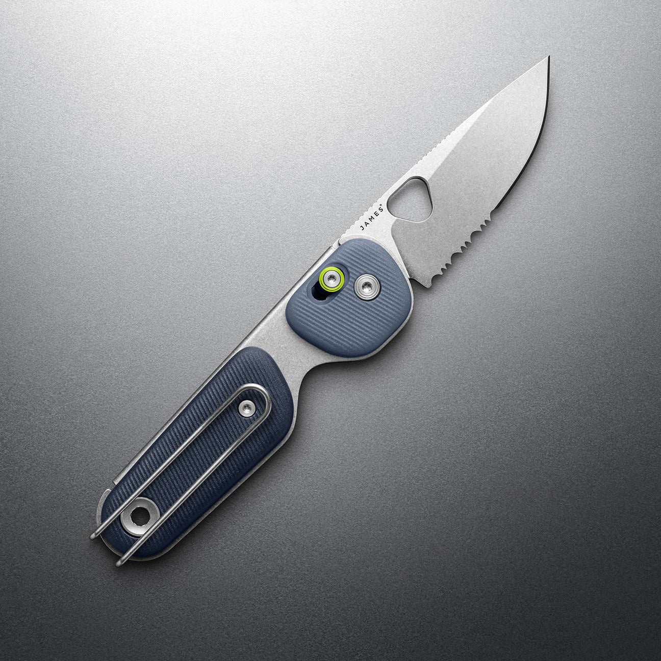The James Brand The Redstone PP Serrated, Tidal Blue/Stonewash