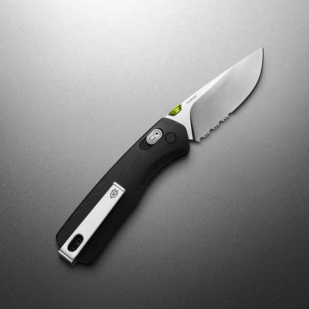 The James Brand The Carter G10 Serrated, Black/Stainelss