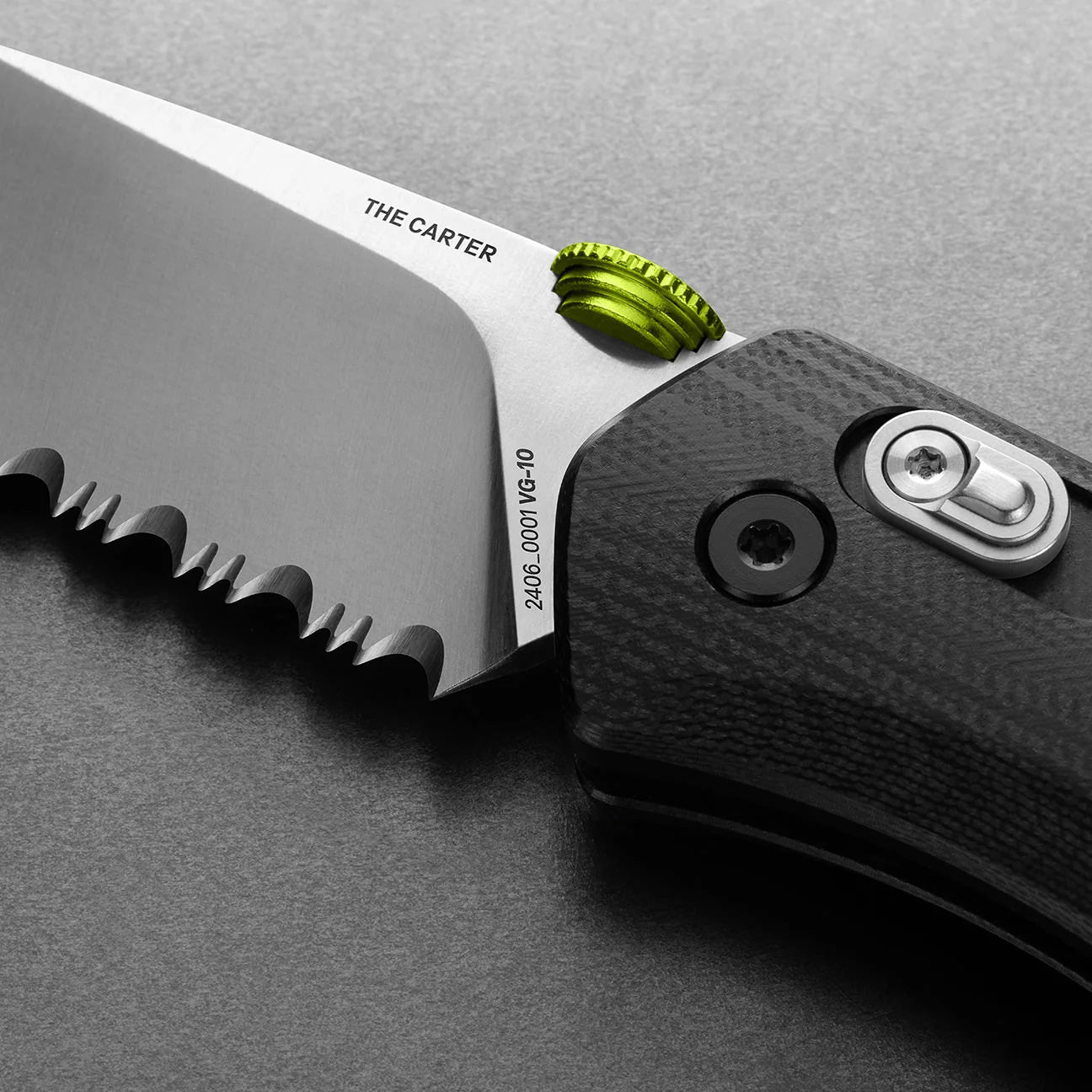 The James Brand The Carter G10 Serrated, Black/Stainelss