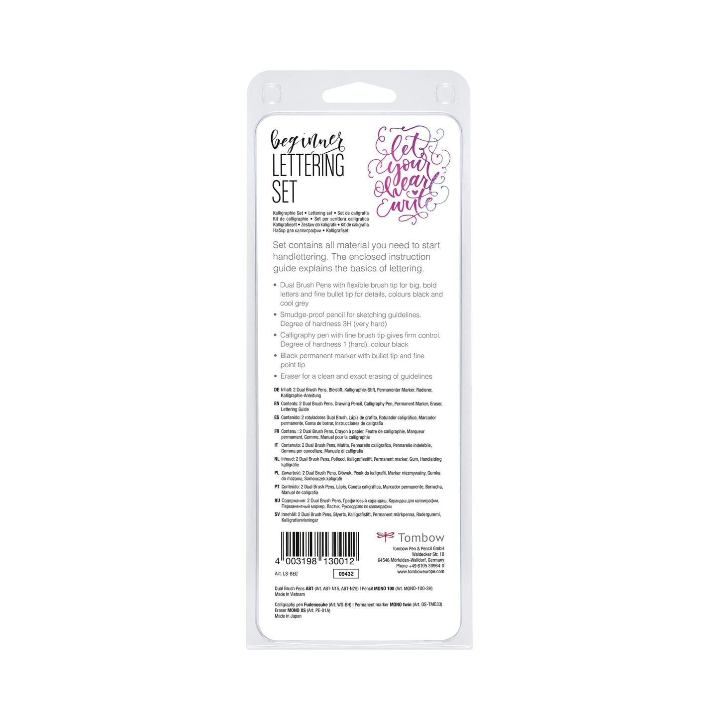 Tombow Lettering Nybegynner Sett