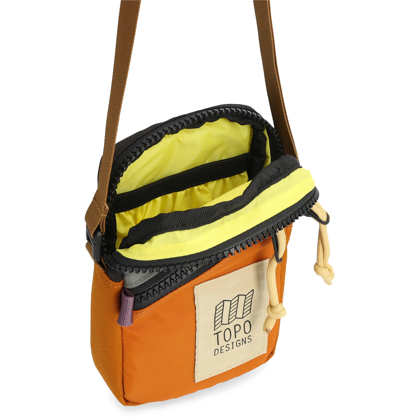 Topo Designs Mini Shoulder Bag 1L, Black / Red