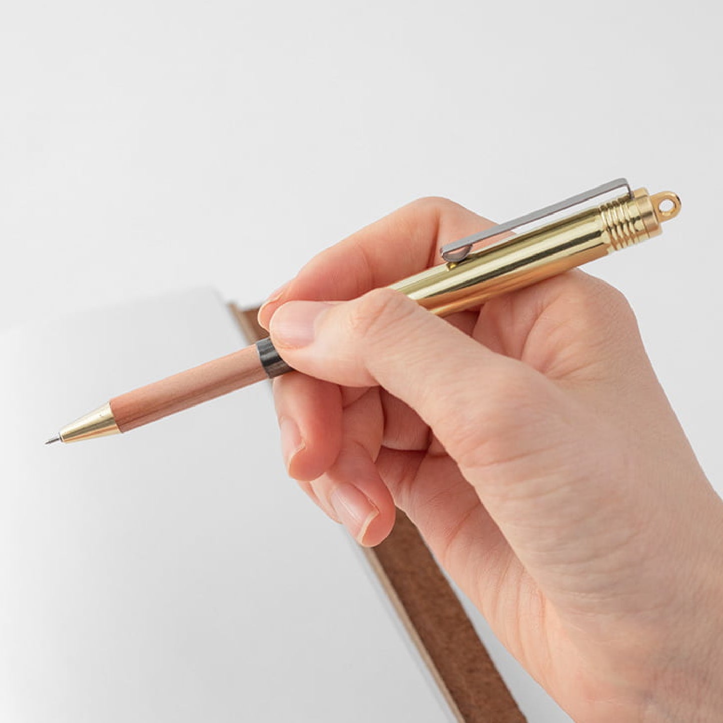 Traveler's Company Ballpoint Pen Solid, Brass