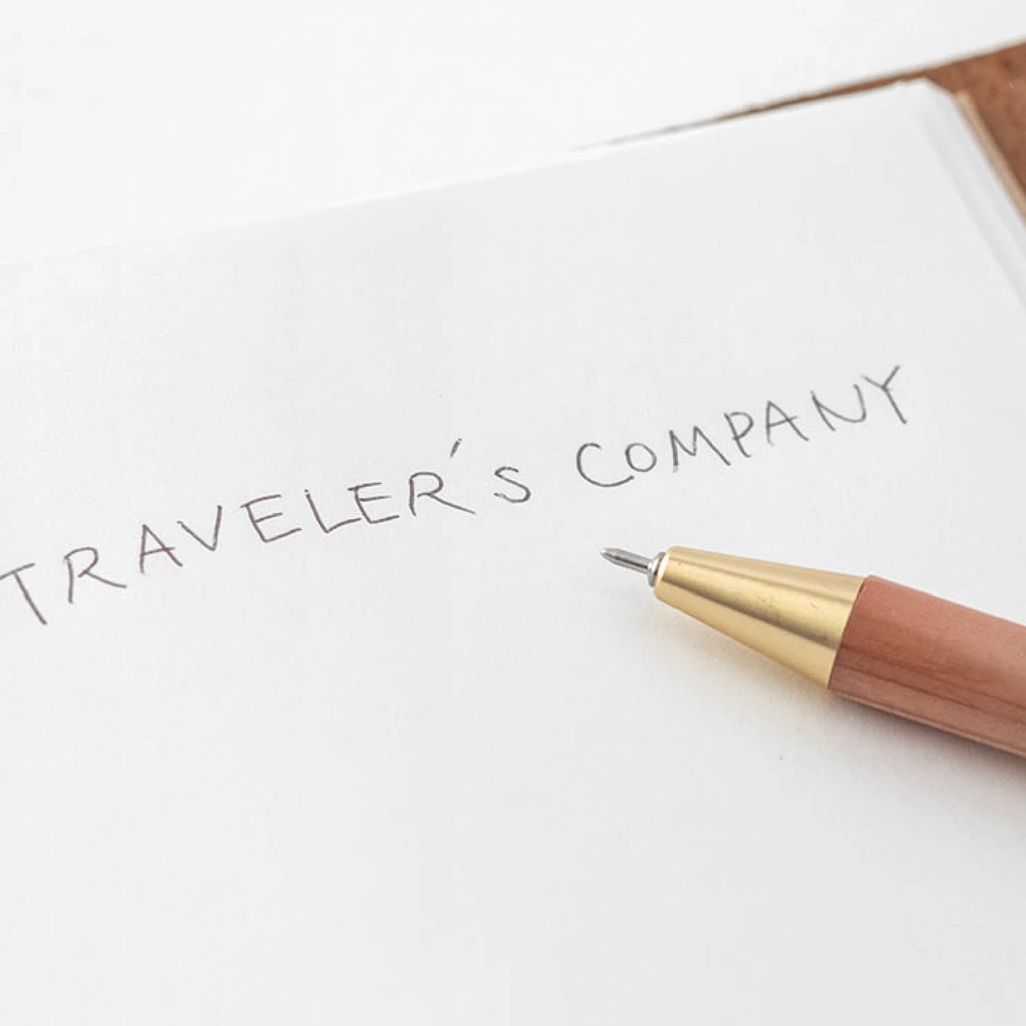 Traveler's Company Ballpoint Pen Solid, Brass