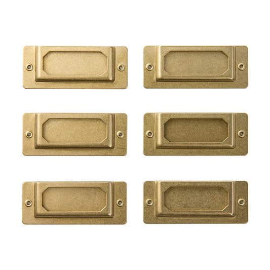 Traveler's Company Label Plate, Brass