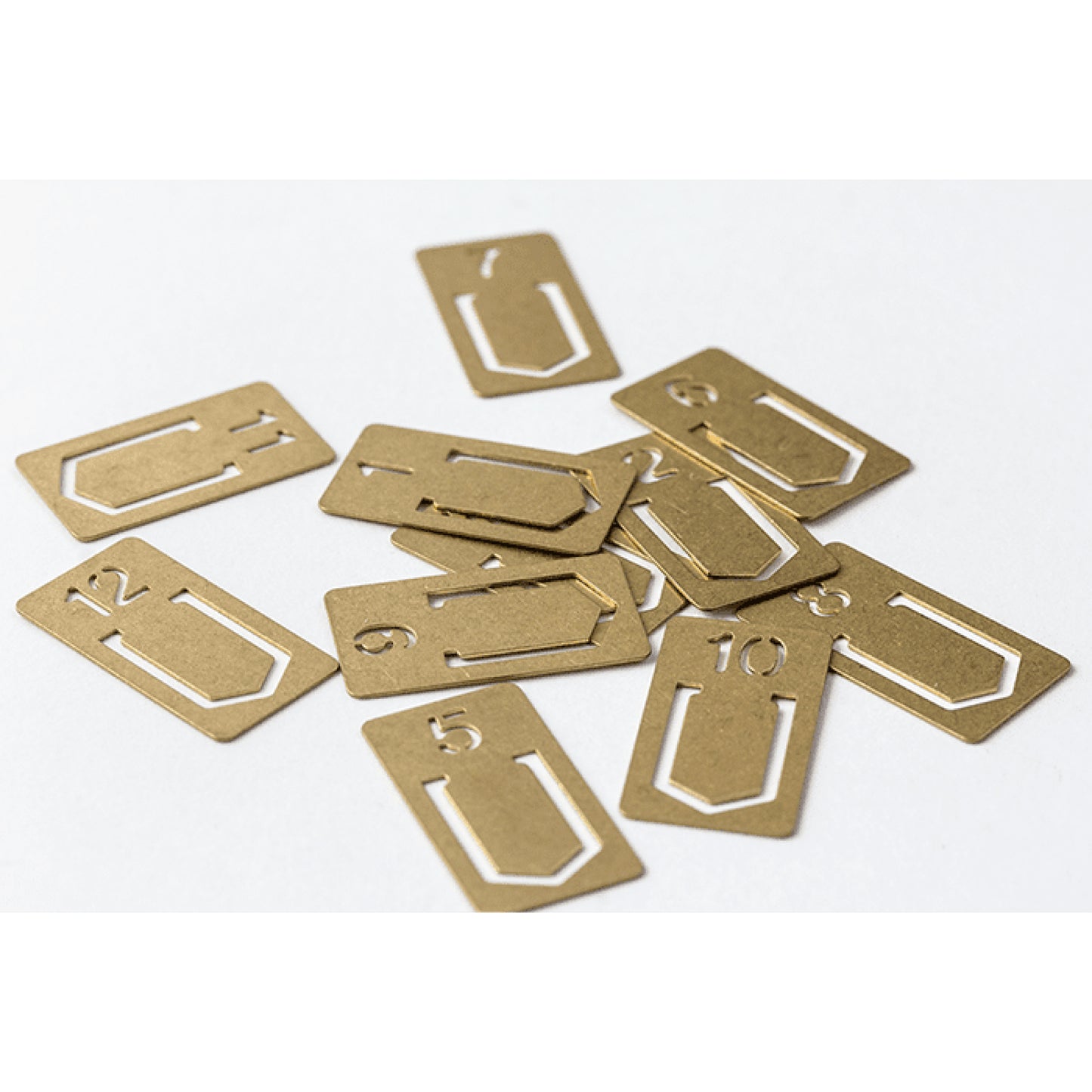 Traveler's Company Numbered Clips, Brass