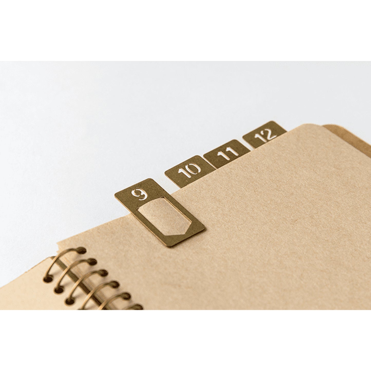 Traveler's Company Numbered Clips, Brass