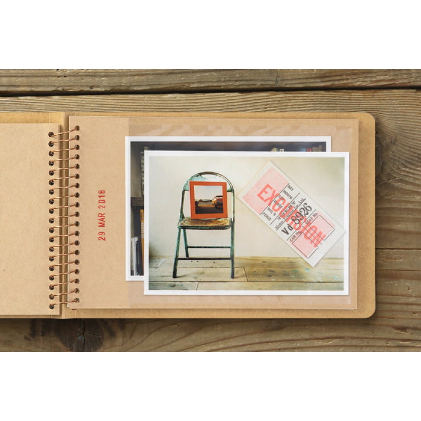 Traveler's Company Spiral Ring Notebook B6, Photo File