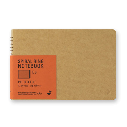 Traveler's Company Spiral Ring Notebook B6, Photo File