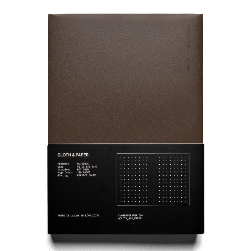 Cloth & Paper Perfect Bound Notebook A5, Dot Grid Avant Garde