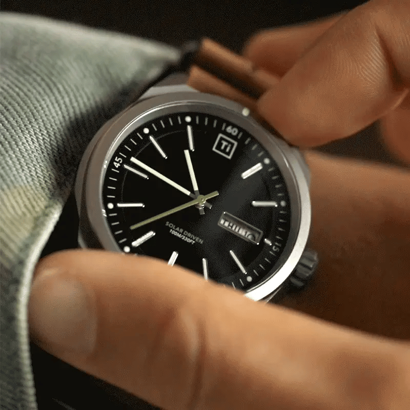 Big i Design Ti Field Watch Solar Driven, Stonewashed