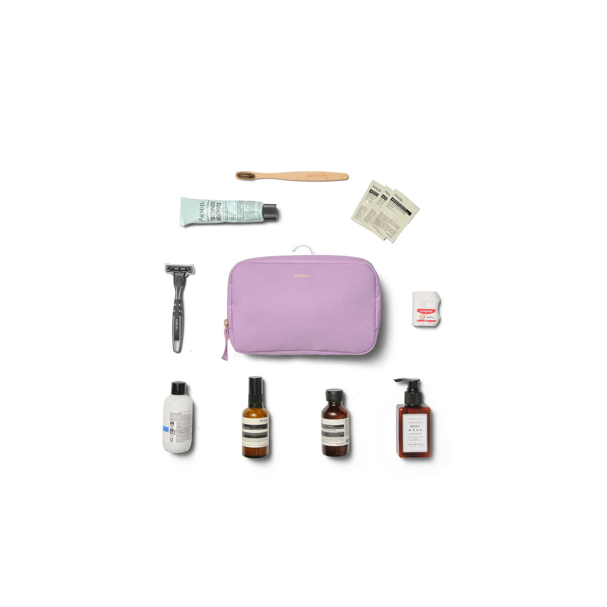 Orbitkey Toiletry Pouch, Lilac
