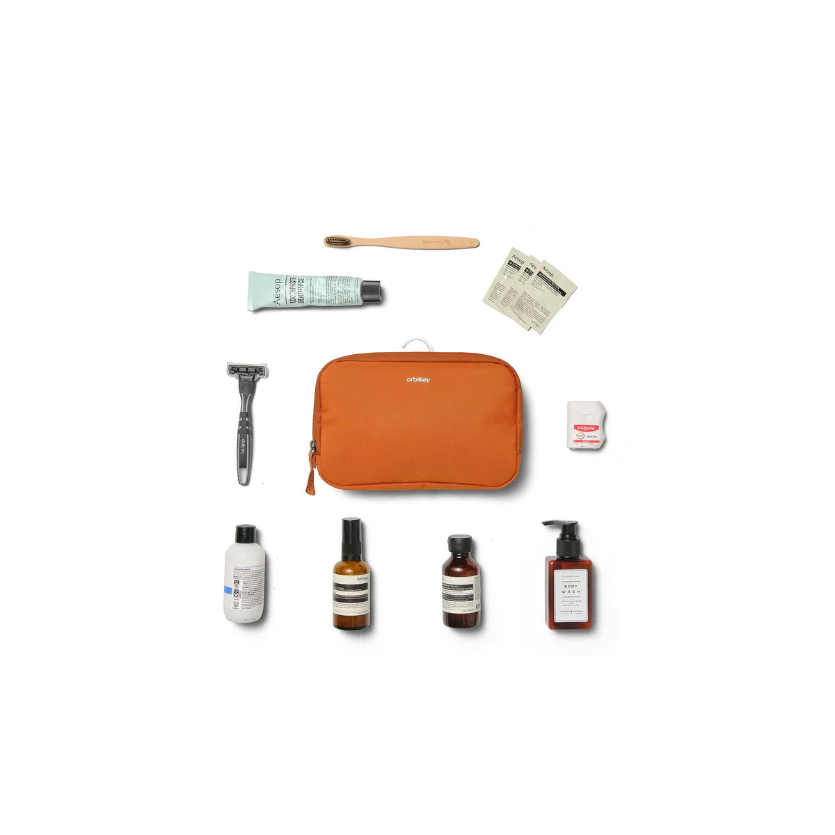 Orbitkey Toiletry Pouch, Terracotta