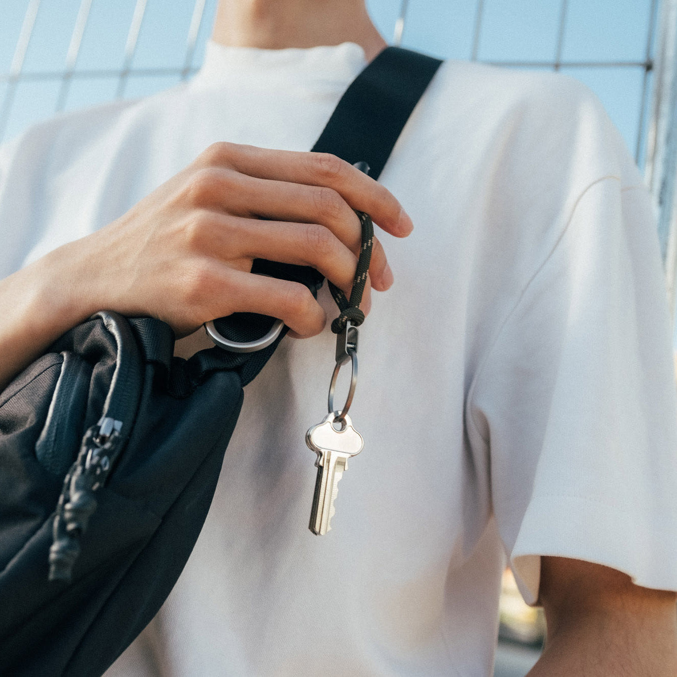 Orbitkey Urban Loop Keychain, Olive