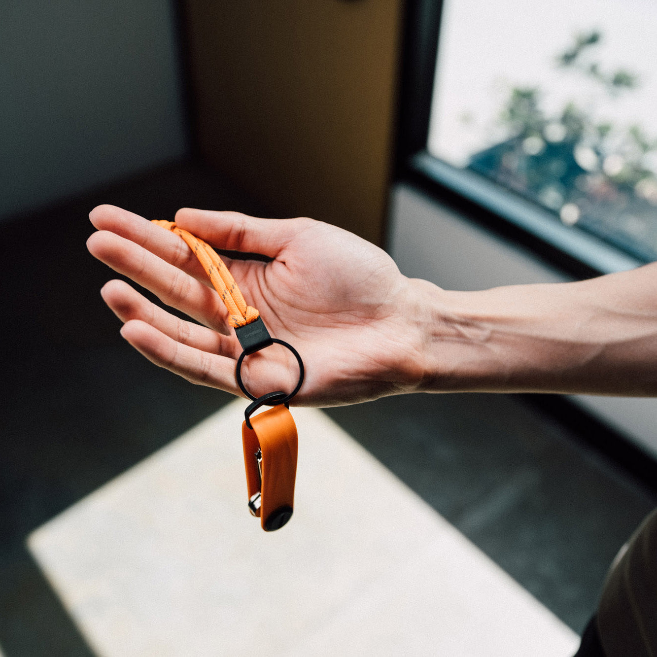 Orbitkey Urban Loop Keychain, Tangerine