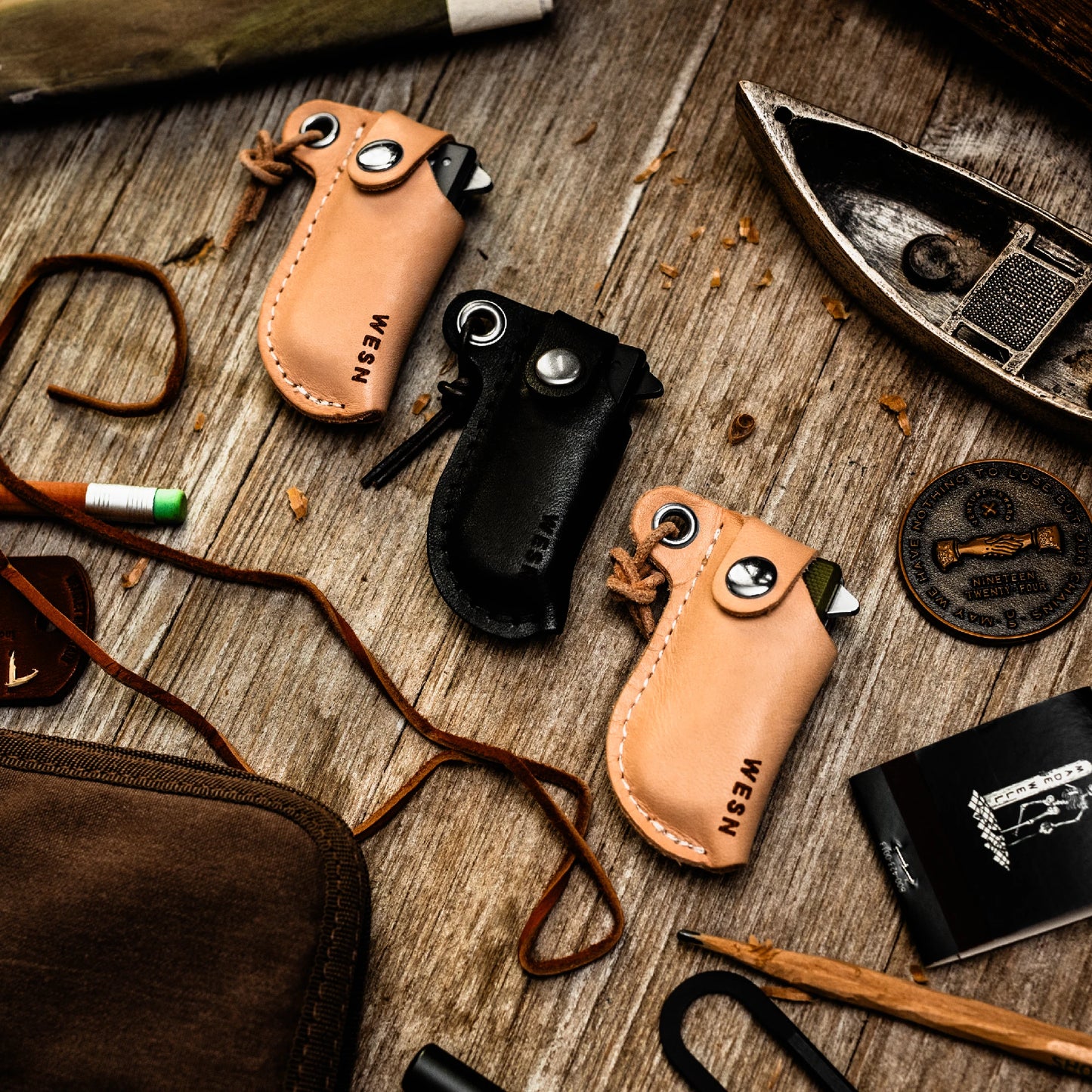 WESN Microblade Leather Sheath