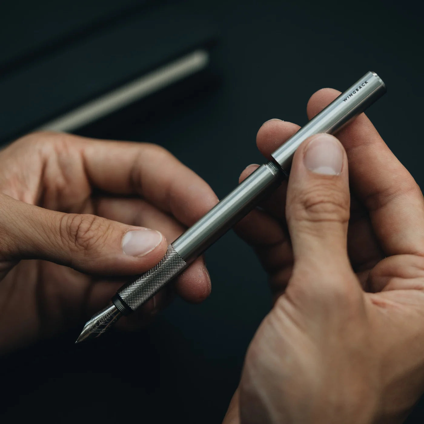 Wingback Fountain Pen Steel, Medium