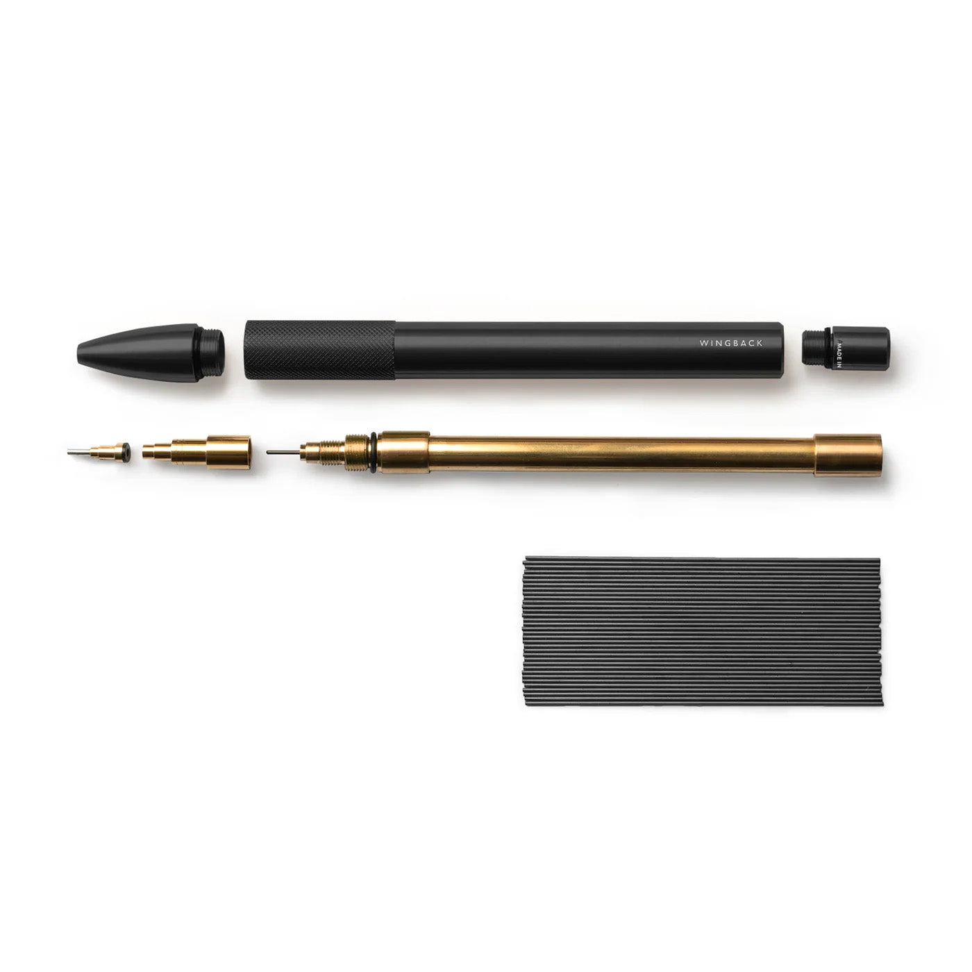 Wingback Mechanical Pencil Black Steel , 0.7mm