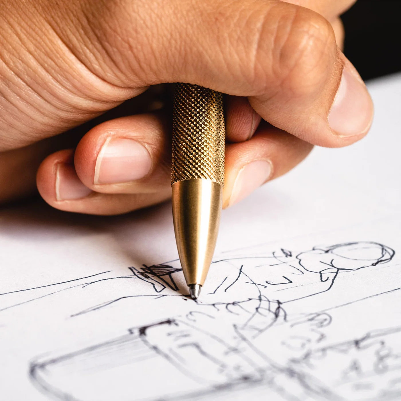 Wingback Mechanical Pen, Brass