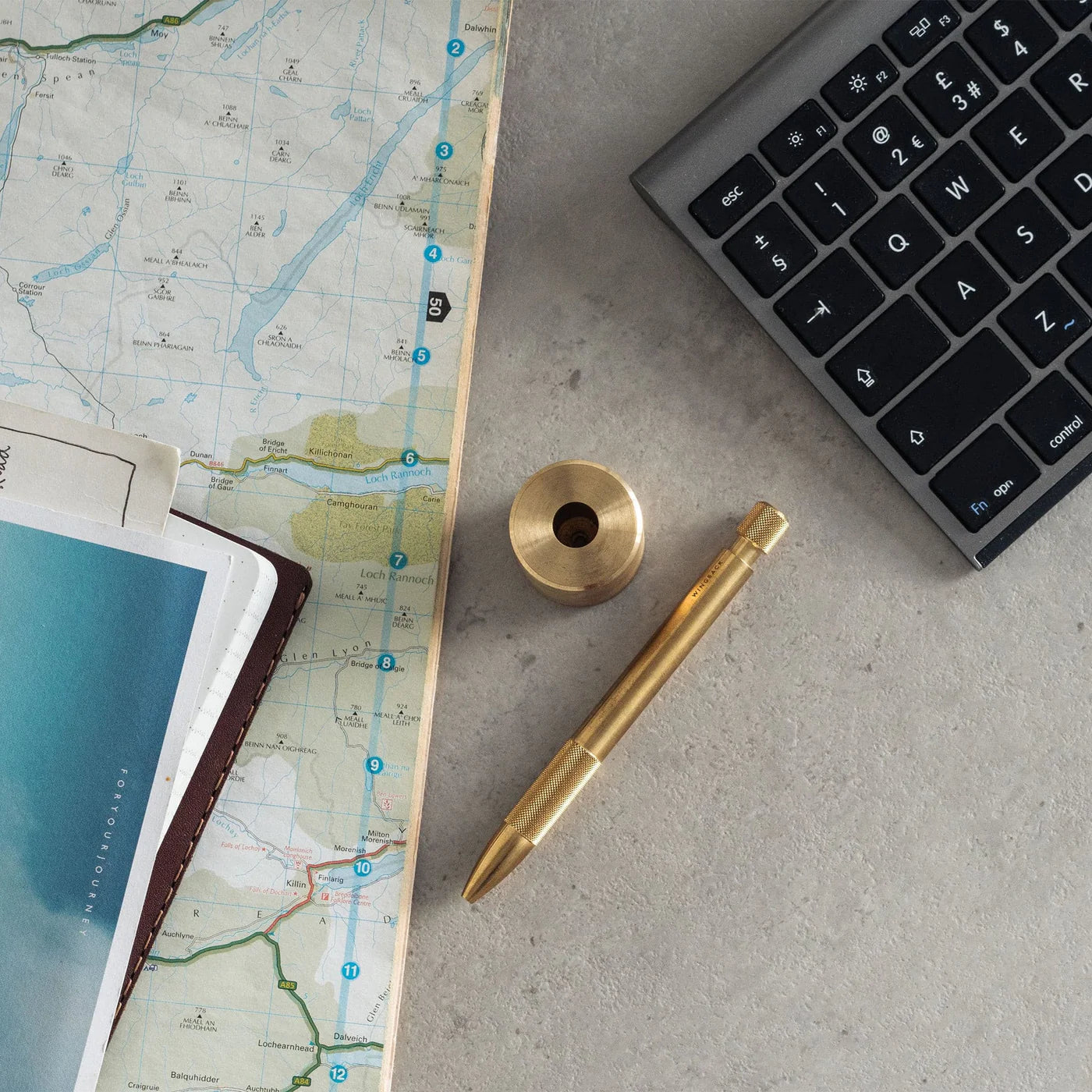 Wingback Pen/Pencil Holder, Brass