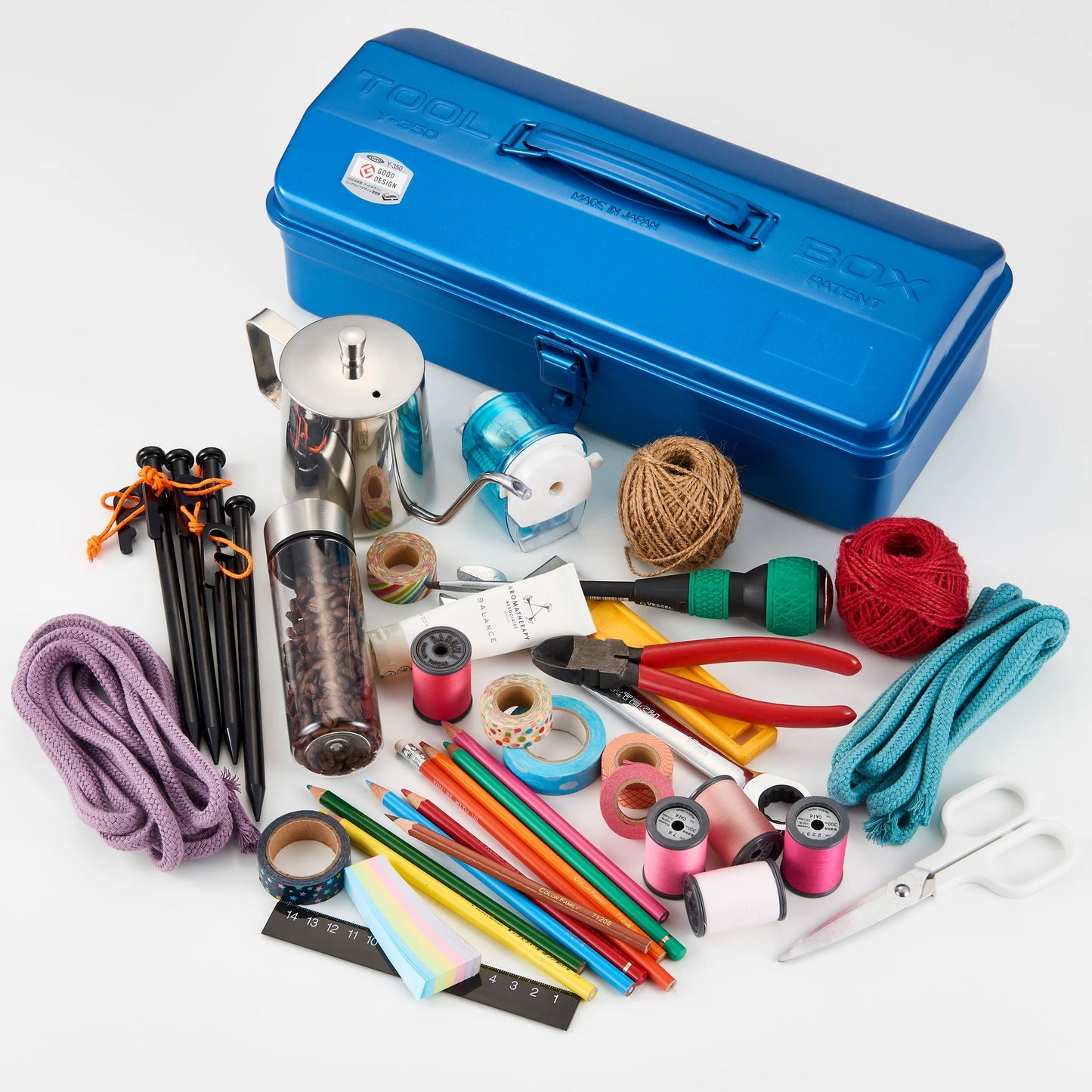 TOYO STEEL Camber-top Toolbox Y-350 SV, Silver