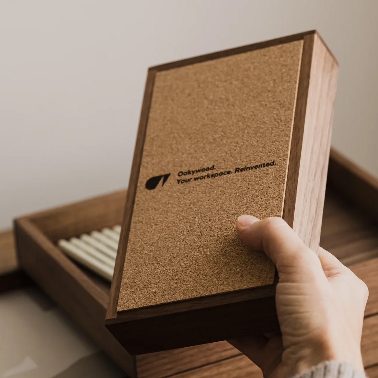 Oakywood Valet Tray Small, Walnut