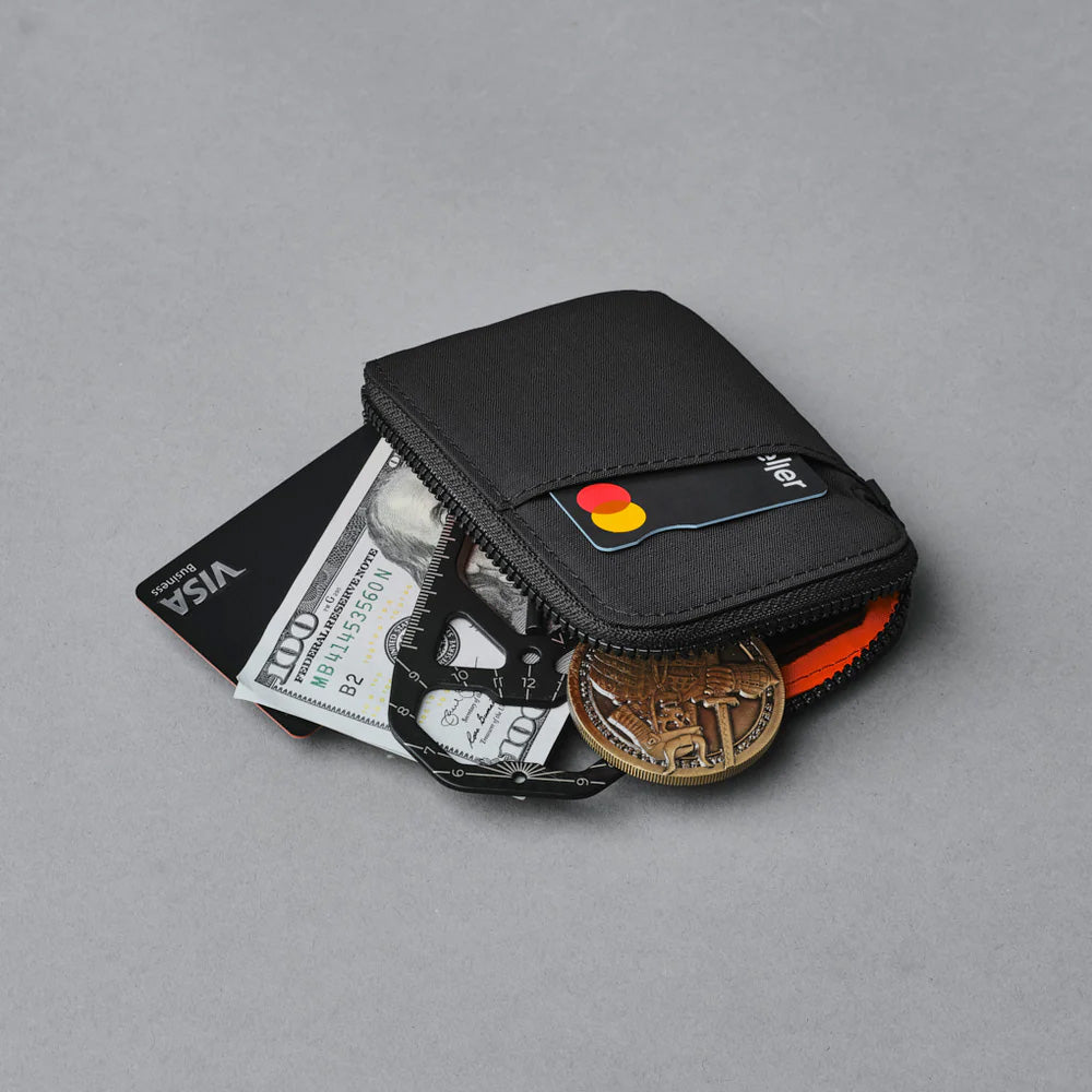 ALPAKA Zip Card Pouch Axoflux 210D, Black