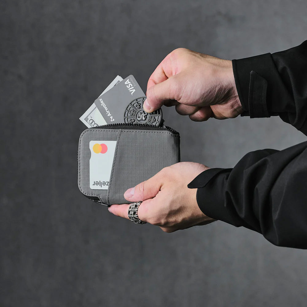 ALPAKA Zip Card Pouch Axoflux 210D, Grey