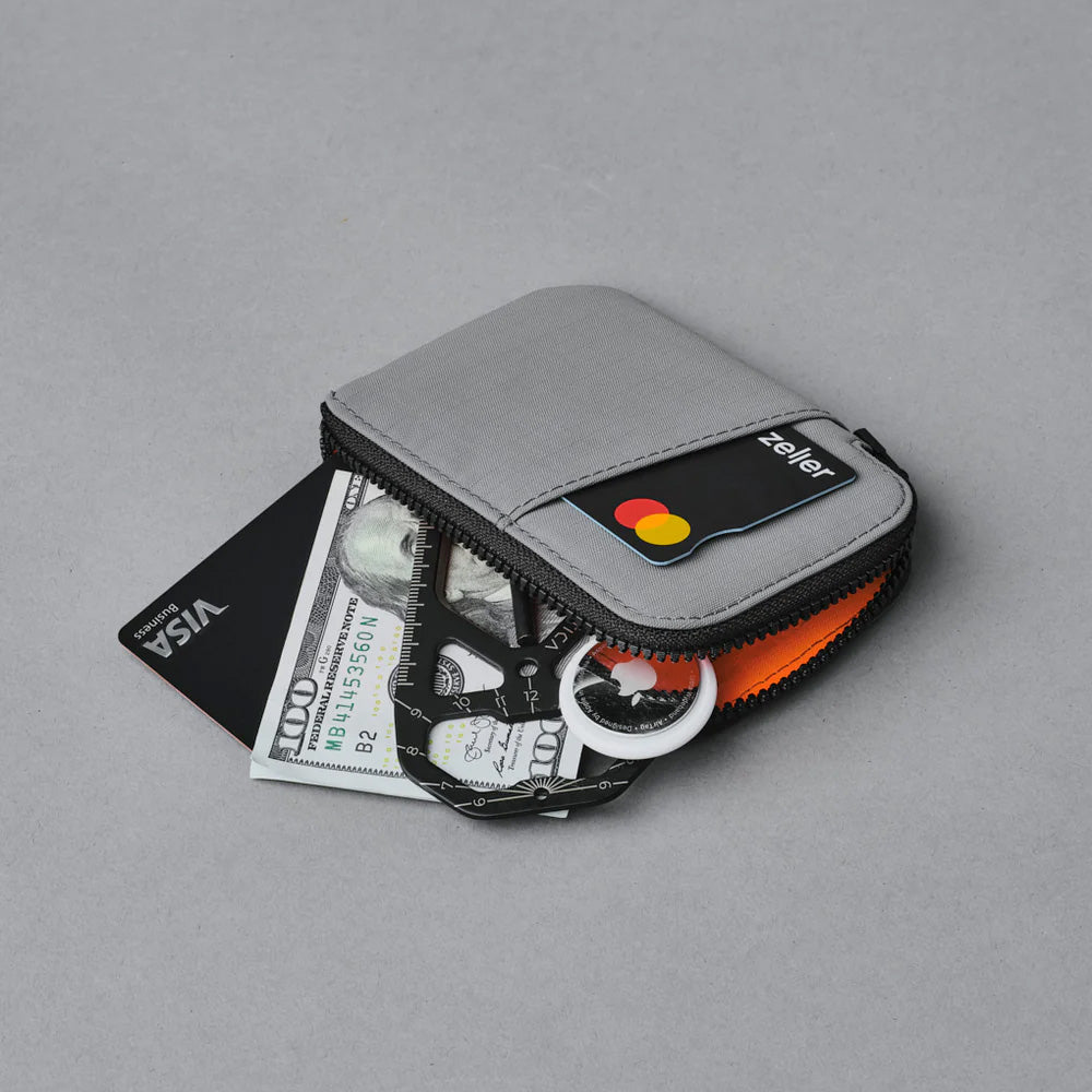 ALPAKA Zip Card Pouch Axoflux 210D, Grey