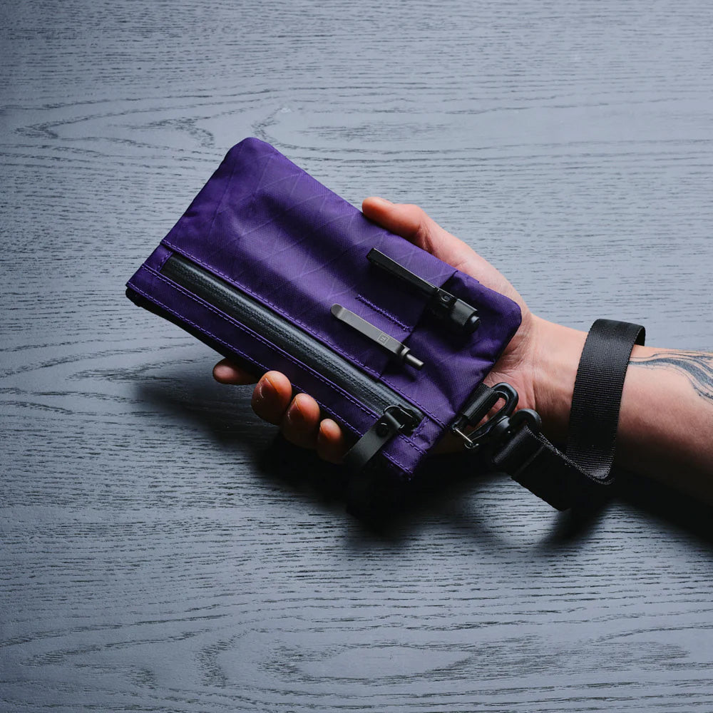ALPAKA Zip Clutch X-Pac® VX21, Bright Purple