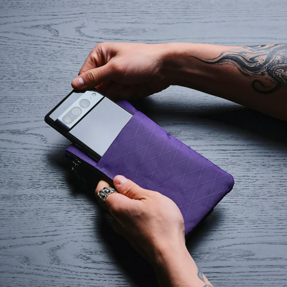 ALPAKA Zip Clutch X-Pac® VX21, Bright Purple