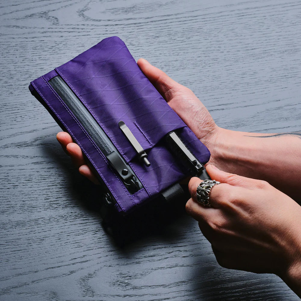 ALPAKA Zip Clutch X-Pac® VX21, Bright Purple