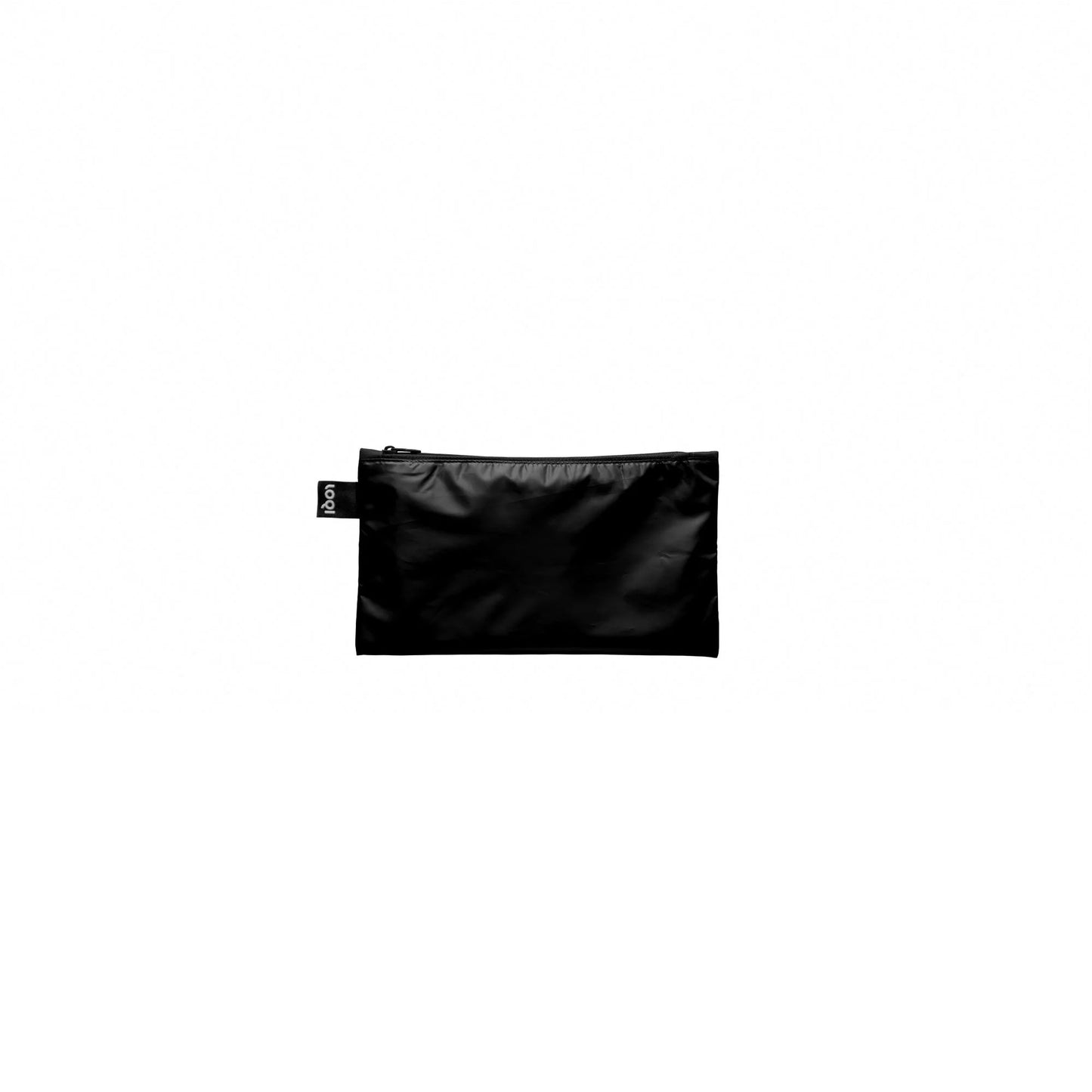 LOQI Metallic Black Zip Pockets
