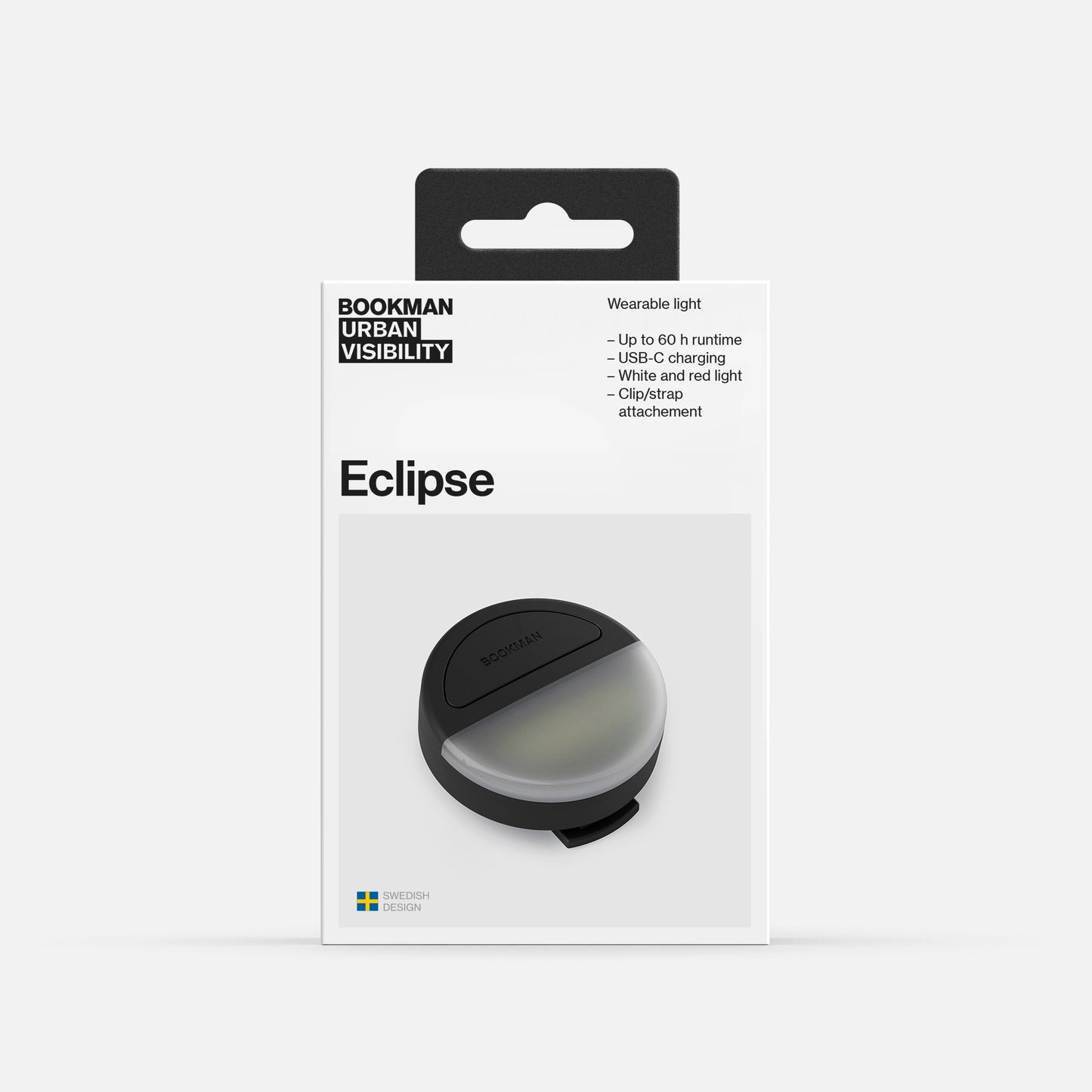 Bookman Urban Visibility Eclipse Safety Light - Rechargeable, Wearable, Visible, Dusty Yellow