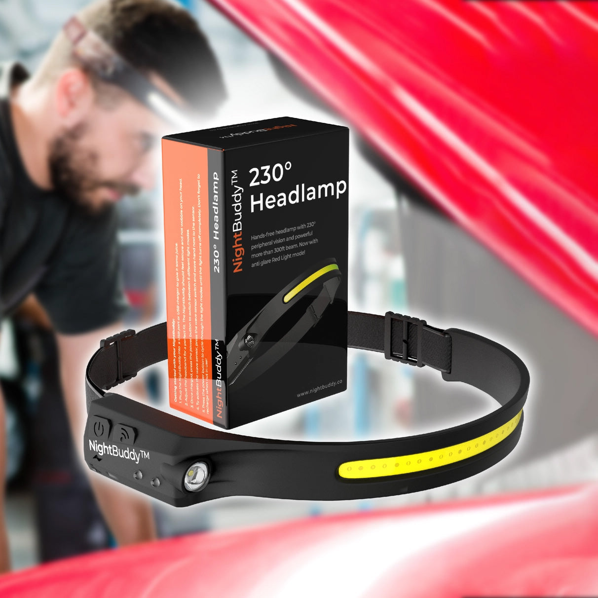 NightBuddy™ the Original Led Rechargeable Headlamp