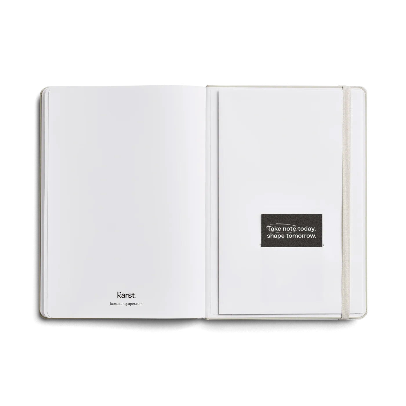 Karst Stone Paper Softcover Notebook A5 Black, Blank