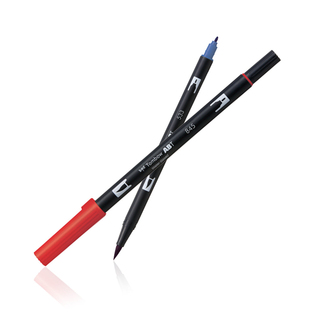 Tombow ABT Dual Brush 12P-2 Pastel (Sett med 12 Farger)