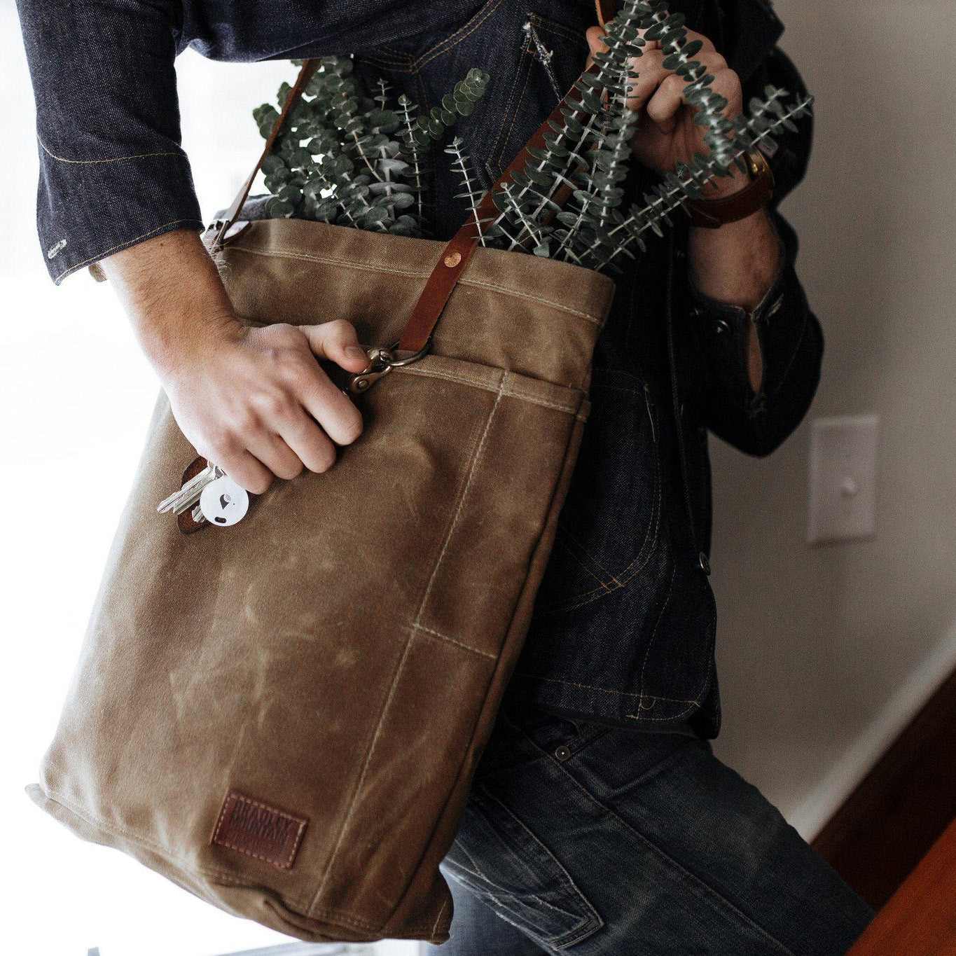 Bradley Mountain Key Fob, Brown