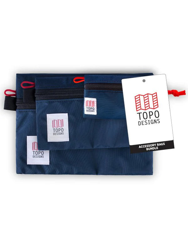 Topo Designs Accessory Bag Bundle, Navy / Navy