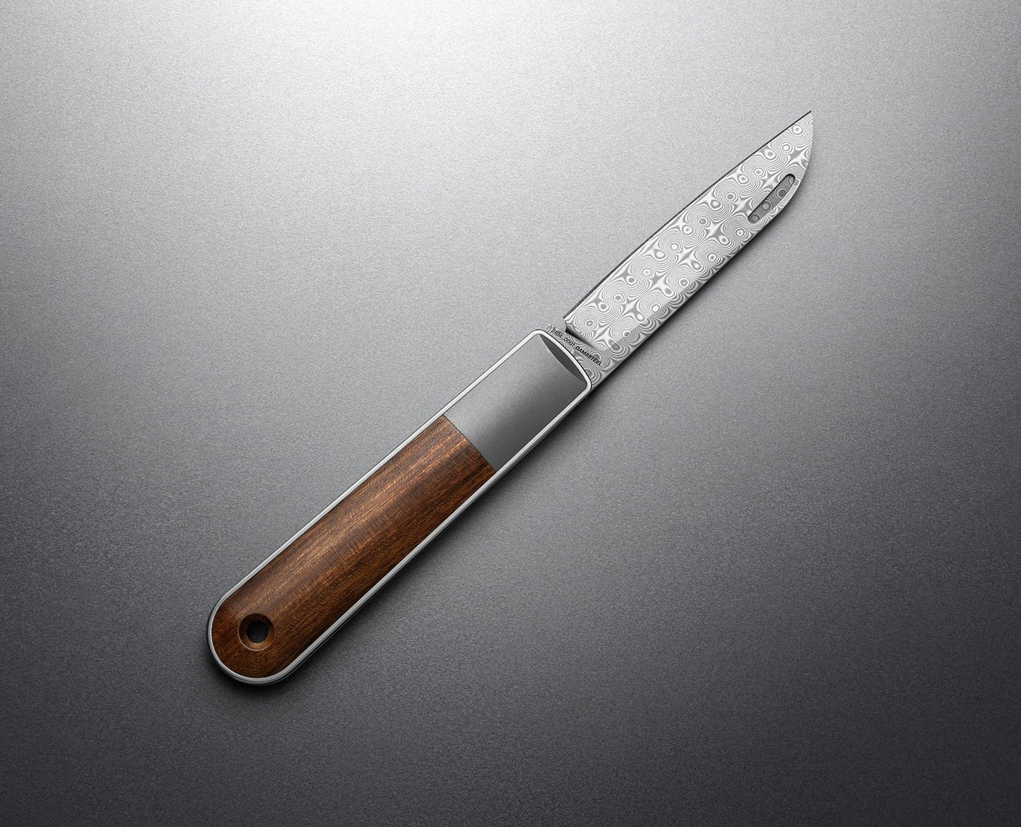 The James Brand The Wayland Straight, Rosewood / Damasteel
