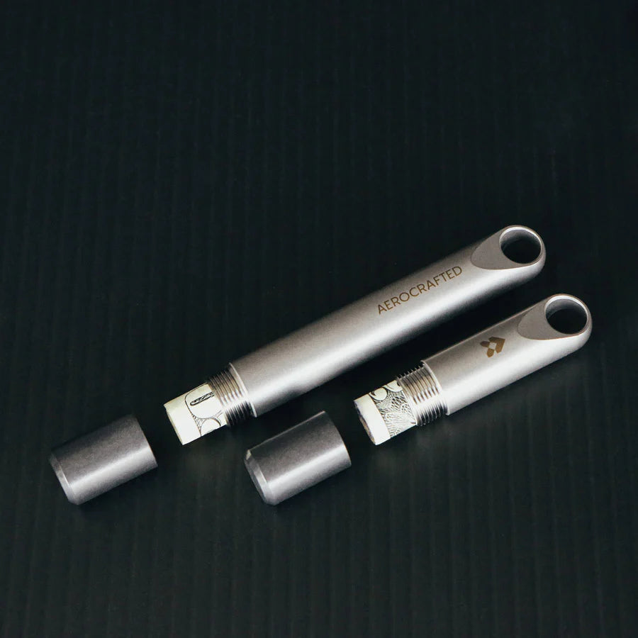 Aerocrafted Fairing Keychain Stash Titanium/Ultem, Small
