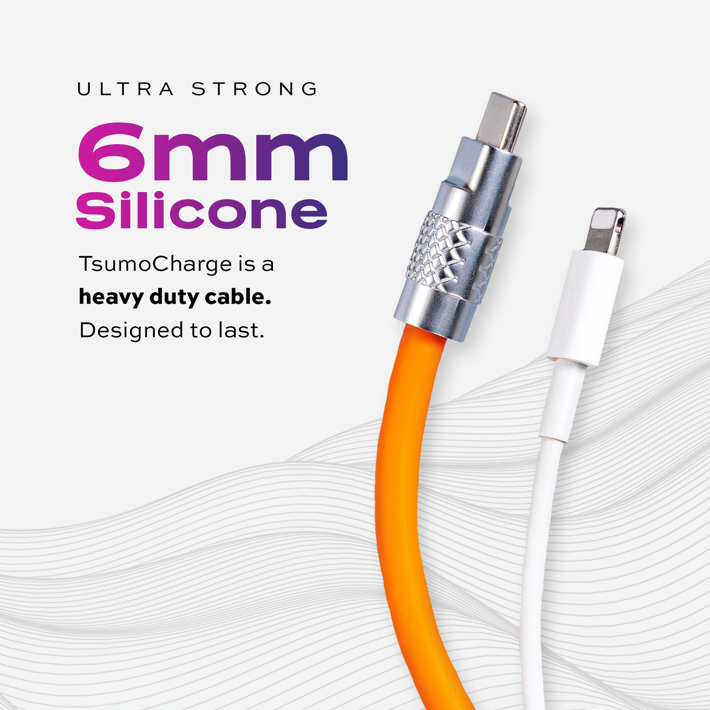Statik® TsumoCharge 100 W USB C to USB C Cable 2 m, Orange