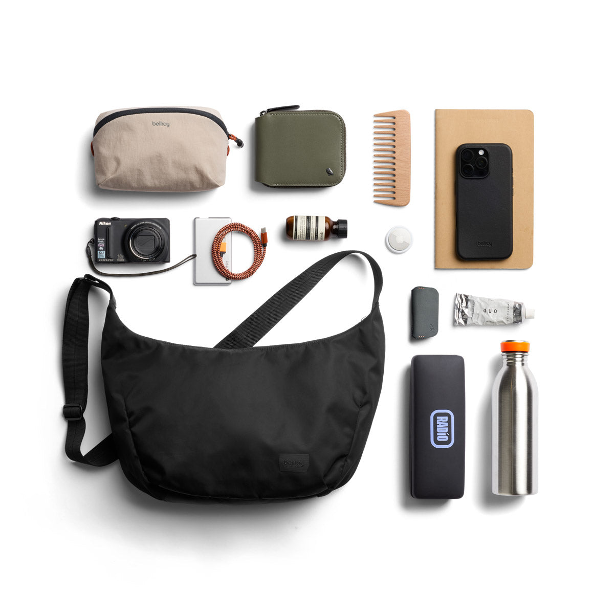 Bellroy Laneway Crescent Bag 7L, Ink