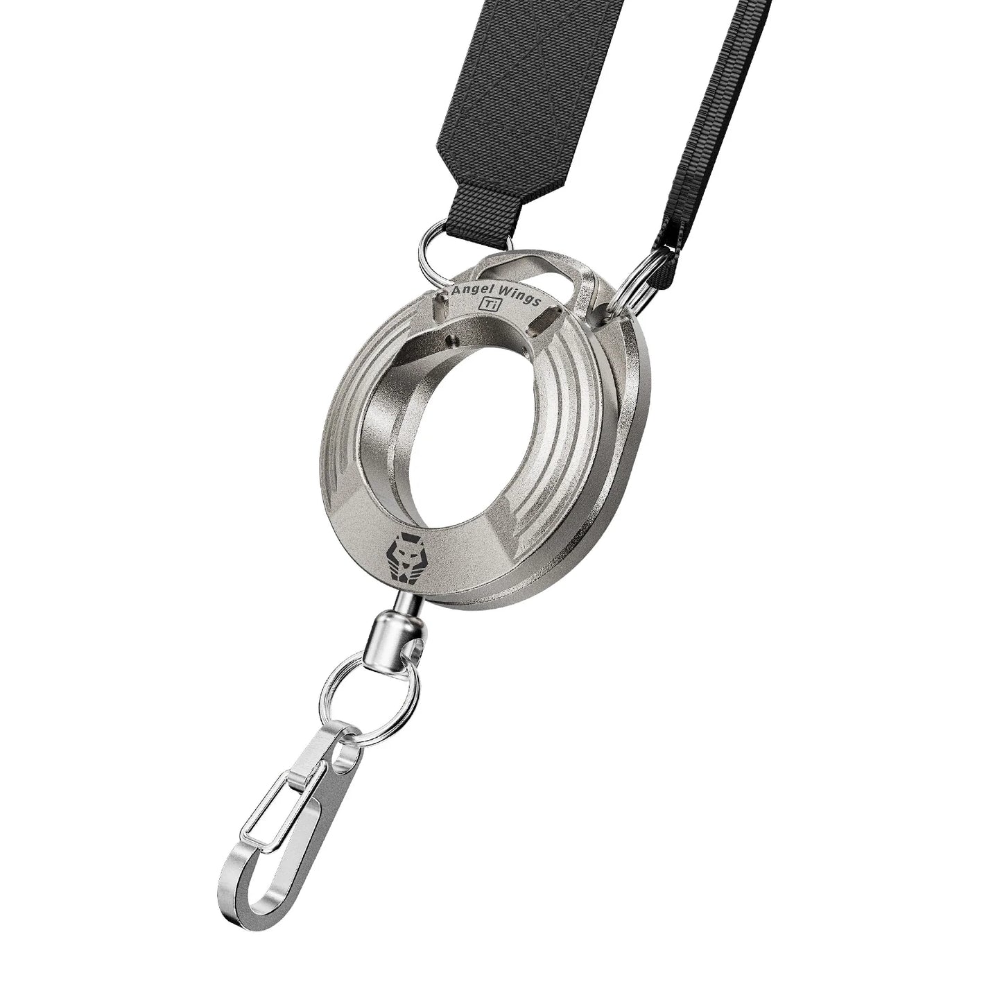 RovyVon Angel Wings Crossbody EDC Organizer Strap Titanium, Sandblasted