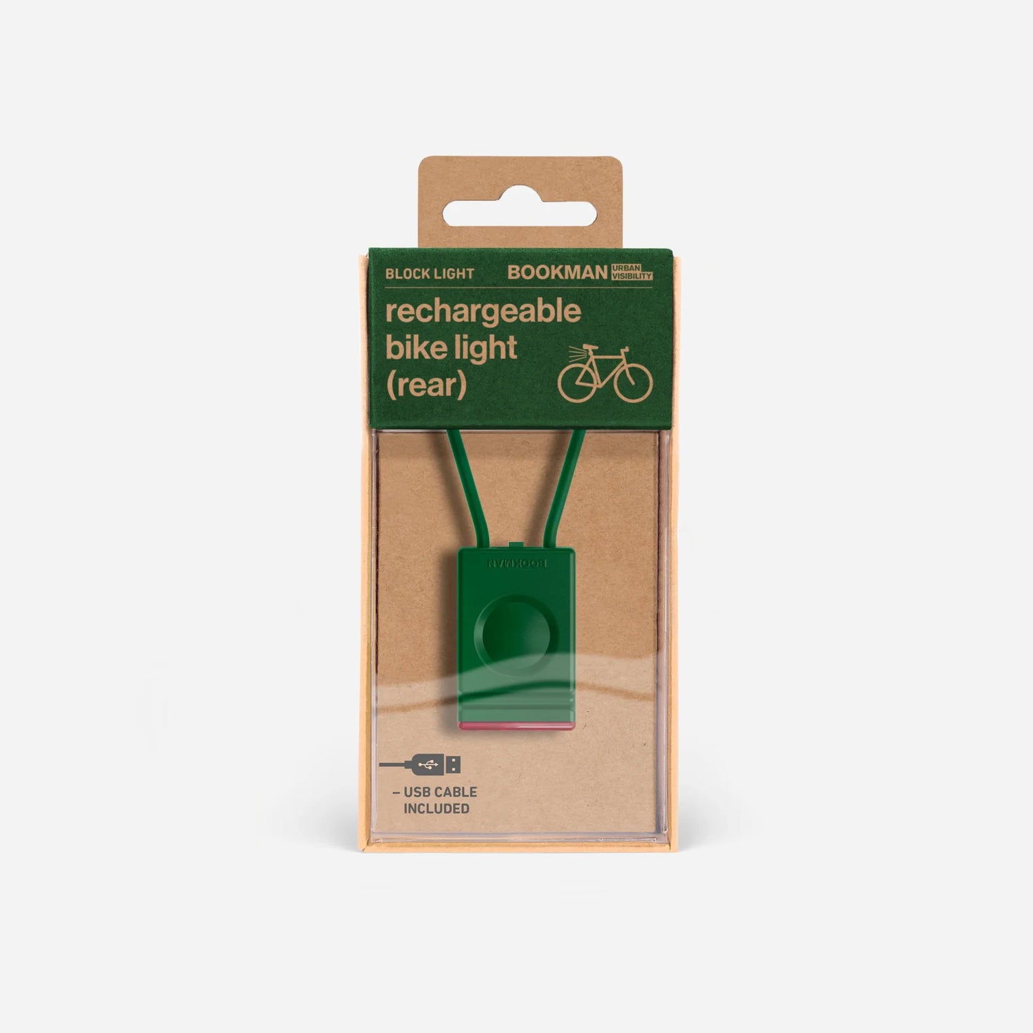 Bookman Urban Visibility Block Light Rear, Green