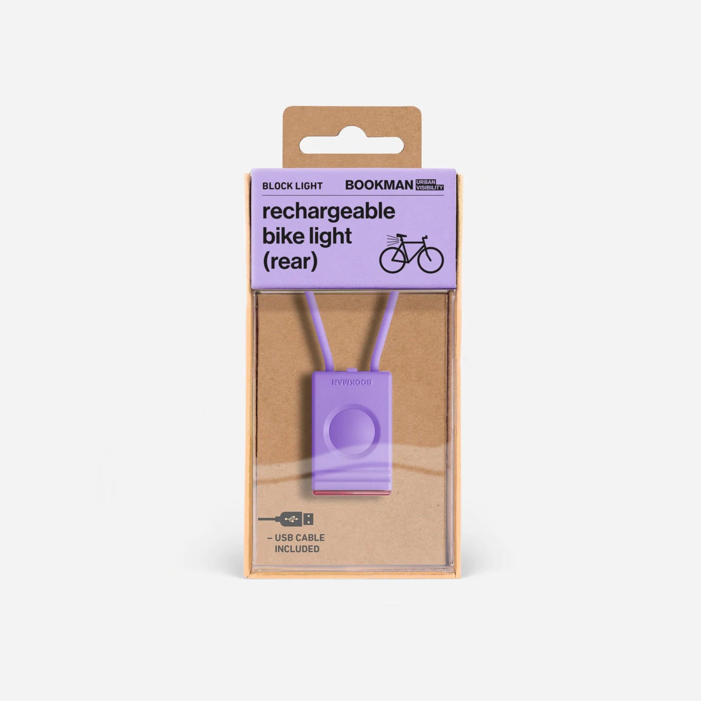 Bookman Urban Visibility Block Light Rear, Lavender