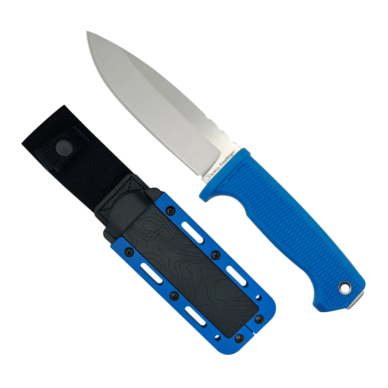 Demko Knives AUS10A FreeReign® Drop Point, Blue