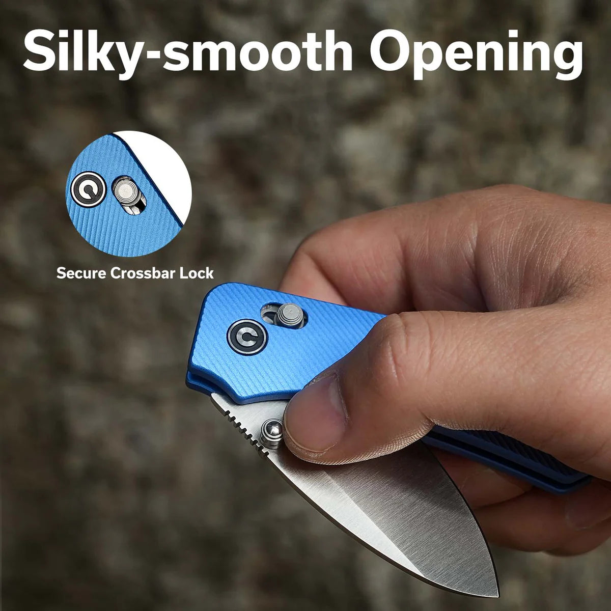 Civivi Baby Banter 2, Blue Aluminum/Satin Finished