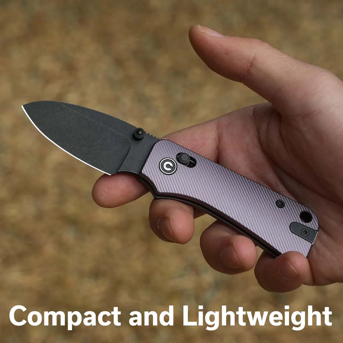 Civivi Baby Banter 2, Purple Aluminum/Black Stonewashed